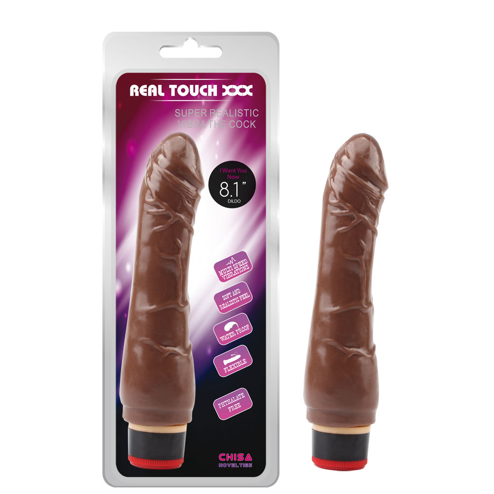 8,1″ Vibe Cock-Brown